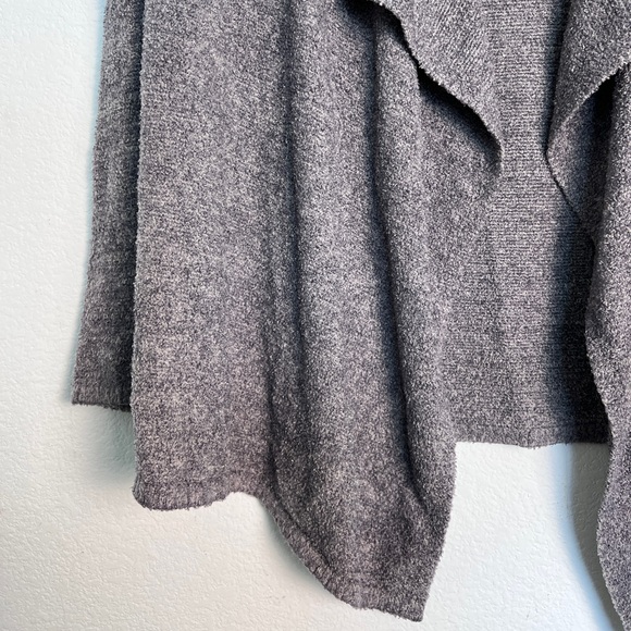 Barefoot Dreams Gray Open Front Cozy Chic Lite Knit Cardigan 8‎ - Picture 6 of 6